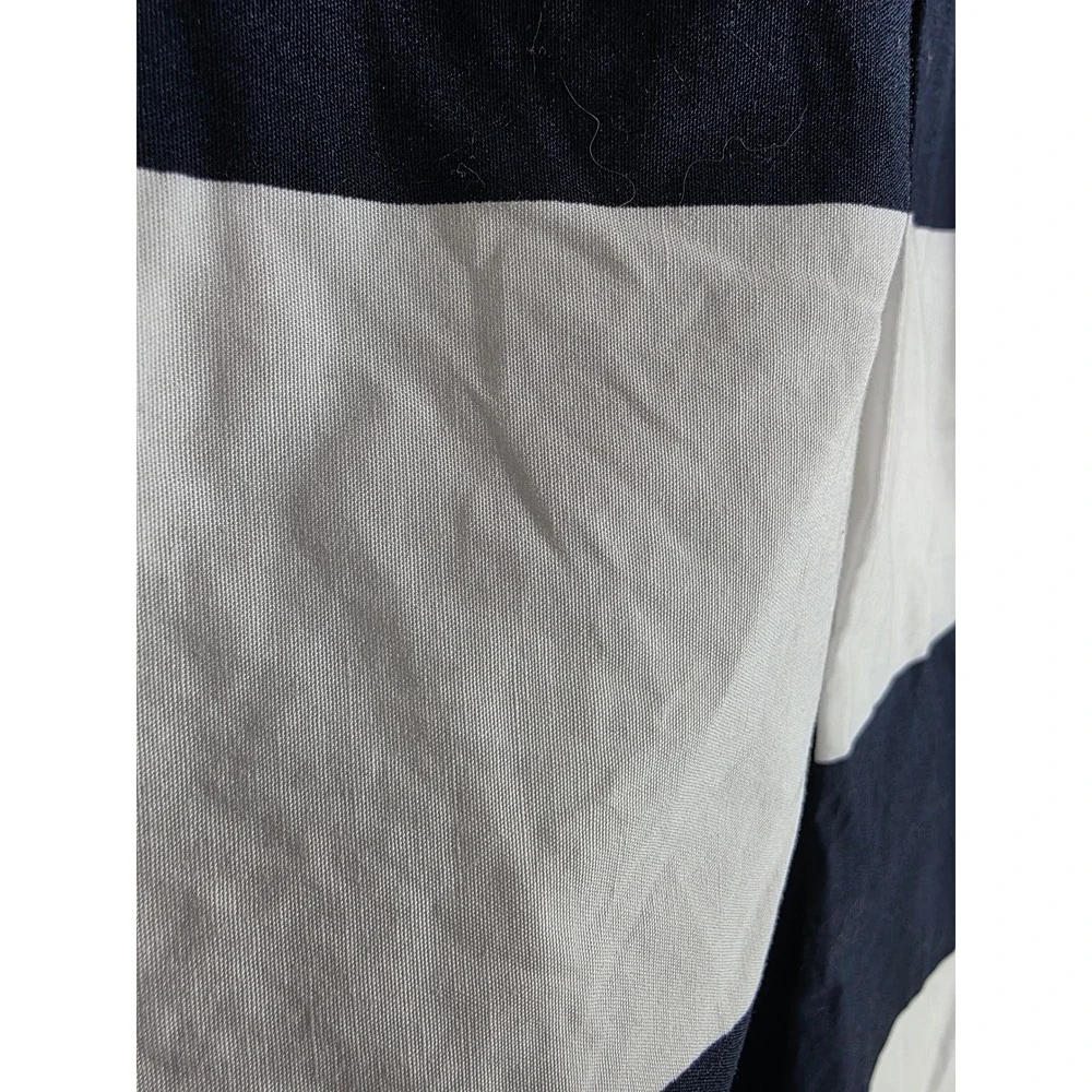 Banana Republic Navy White Striped Cotton Mini Skirt‎ 973623-00 SUM14